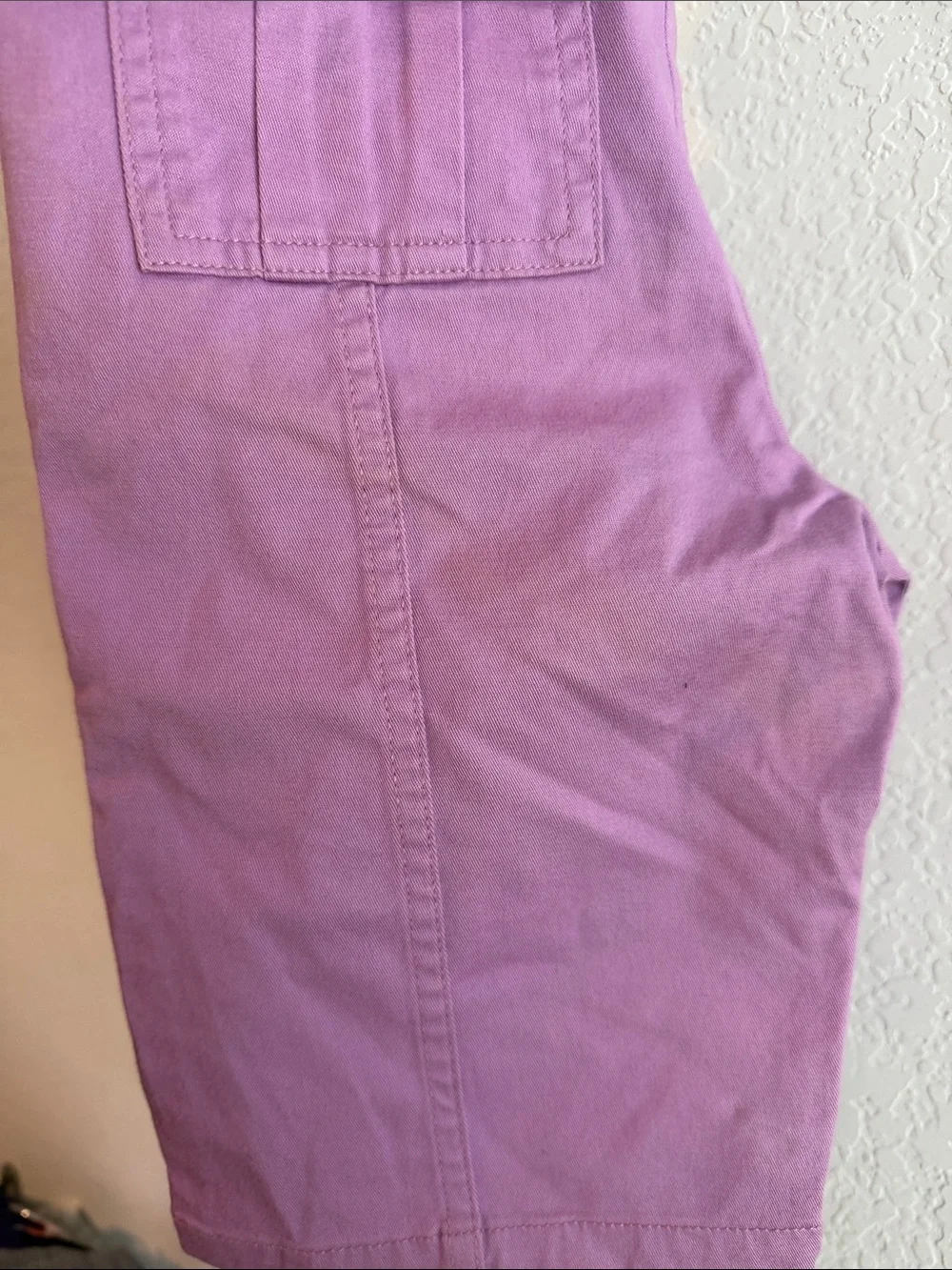 Girl's Ralph Lauren Lilac Button-Waist Bermuda Cotton Shorts
